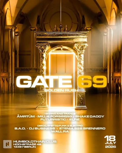 GATE – Golden Rush, their flyer